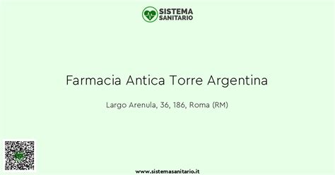 Farmacia Antica Torre Argentina .